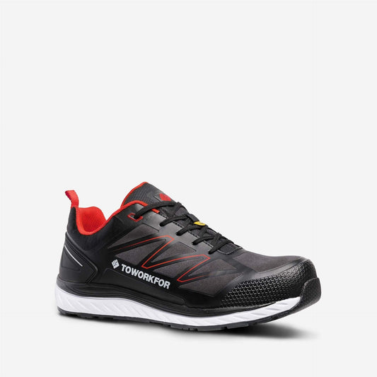 Toworkfor Warm Up Red S3 SRC ESD İş Güvenliği Ayakkabısı