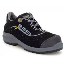 Base B0886 Be Style S1P ESD SRC Siyah Gri İş Ayakkabısı | Hafif, Kaymaz ve Konforlu